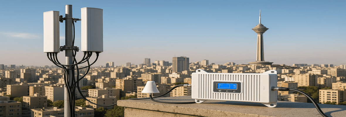 دکل موبایل و تقویت کننده موبایل